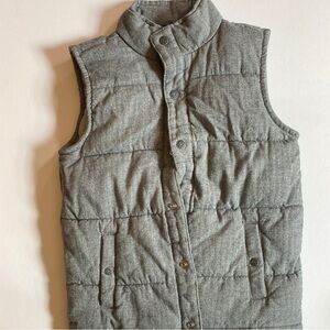Boy’s Gray Quilted Vest